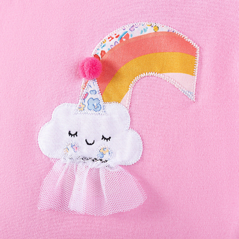 Summer Hot Selling Baby Kids Girls Short Sleeves Cartoon Pattern T-shirt and Tulle Skirt Clothing Set, MyKids-USA®, Baby & Toddler Outfits, MyKids-USA -  -  -  -  -  -  - .