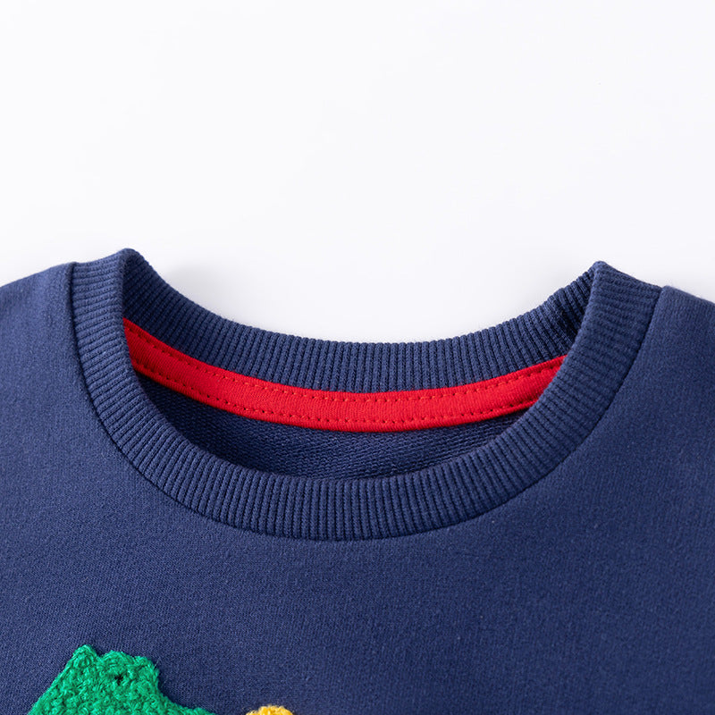 Spring and Autumn Girls Dragons Cartoon Pattern Long Sleeves Sweatshirt and Dots Pattern Pants Clothing Set, MyKids-USA®, Baby & Toddler Outfits, MyKids-USA -  -  -  -  -  -  - 