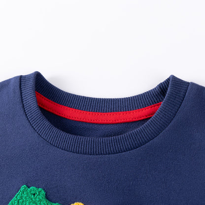 Spring and Autumn Girls Dragons Cartoon Pattern Long Sleeves Sweatshirt and Dots Pattern Pants Clothing Set, MyKids-USA®, Baby & Toddler Outfits, MyKids-USA -  -  -  -  -  -  - 