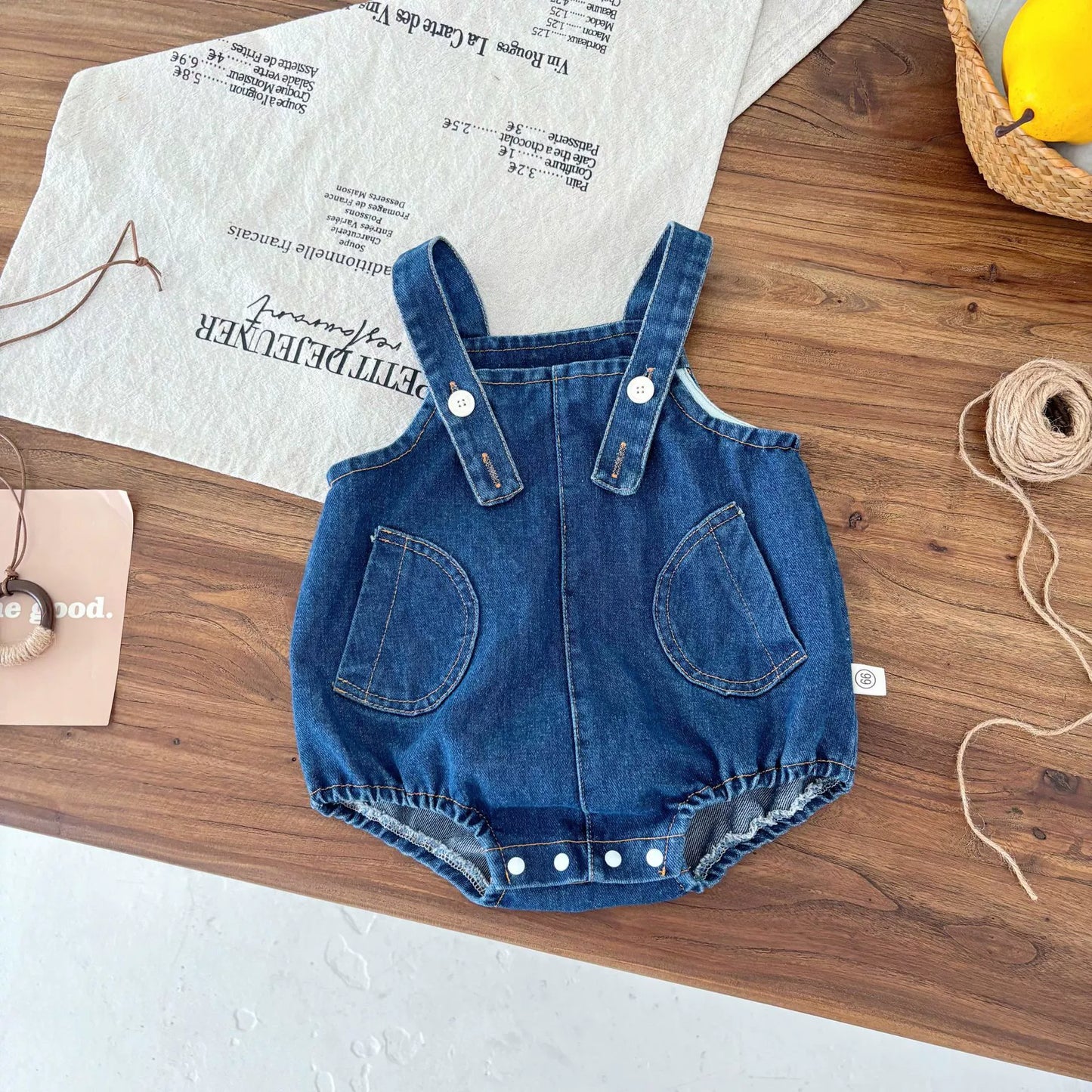 Summer Hot Selling Baby Kids Unisex Sleeveless Denim Blue Strap Onesies Overalls and White T-Shirt Clothing Set, MyKids-USA®, Baby & Toddler Outfits, MyKids-USA -  -  -  -  -  -  - 
