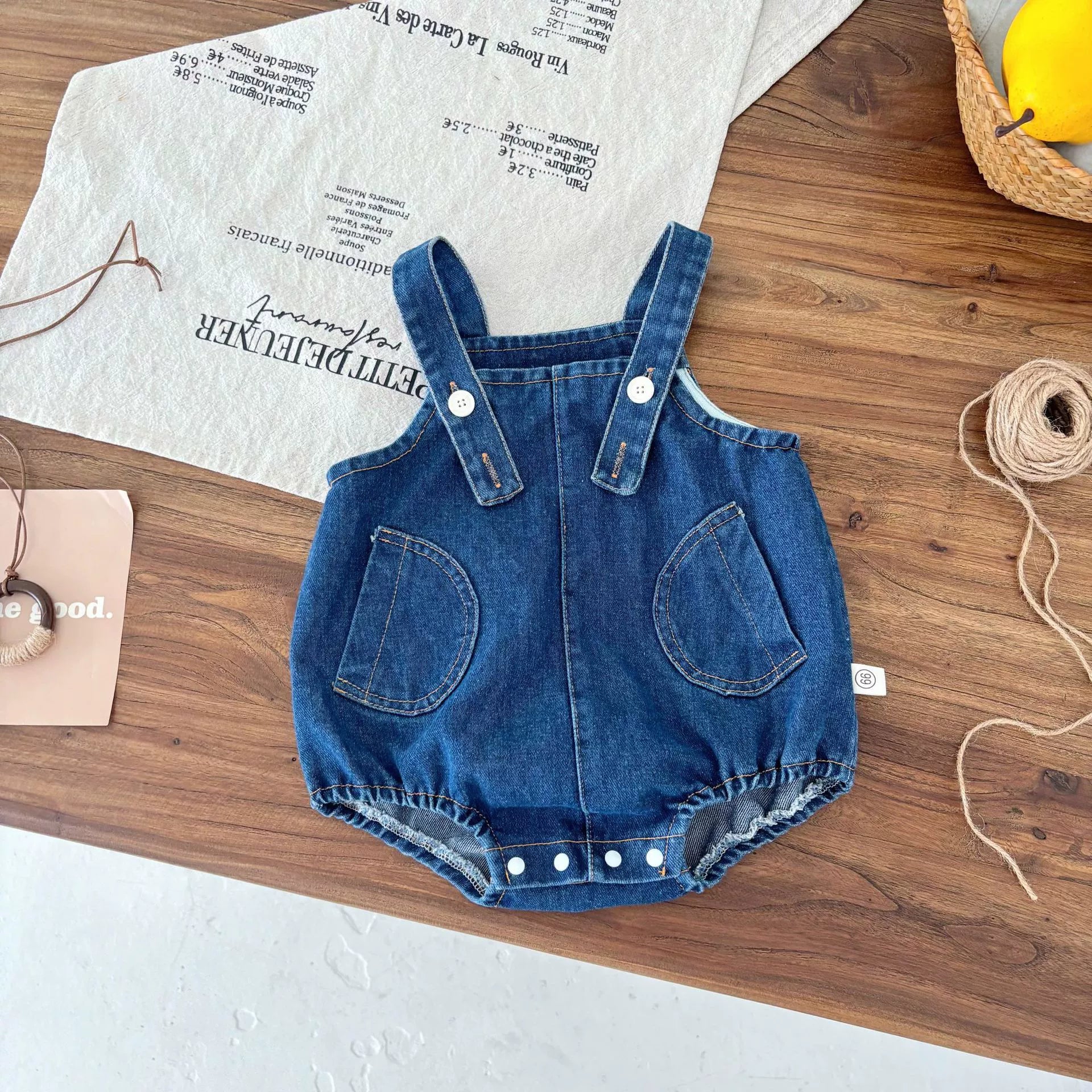 Summer Hot Selling Baby Kids Unisex Sleeveless Denim Blue Strap Onesies Overalls and White T-Shirt Clothing Set, MyKids-USA®, Baby & Toddler Outfits, MyKids-USA -  -  -  -  -  -  - 