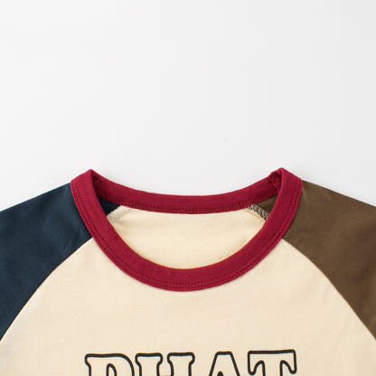 Summer Boys’ Cartoon and Letters Pattern T-shirt in European and American Style, MyKids-USA®, Baby & Toddler Tops, MyKids-USA -  -  -  -  -  -  - 