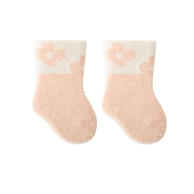 Winter Baby Unisex Breathable Comfy Cartoon Antiskid Socks, MyKids-USA®, Baby & Toddler Socks & Tights, MyKids-USA - Size/Age - XS (0-6M) - Color - Pink -  -  - TR2311221553-D