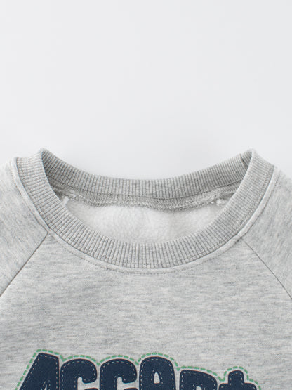 Autumn Baby Kids Boys Letters Pattern Color Patchwork Long Sleeves Crew Neck Top Pullover, MyKids-USA®, Baby & Toddler Outerwear, MyKids-USA -  -  -  -  -  -  - 