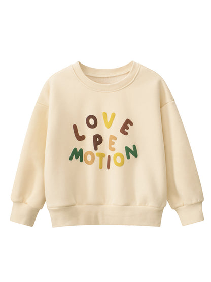 Baby Boy Kids Letters Pattern Crew Neck Long Sleeves Warm Cozy Pullover, MyKids-USA®, Baby & Toddler Outerwear, MyKids-USA - Size/Age - 90 (12-24M) - Color - Beige -  -  - TR2410172004-A