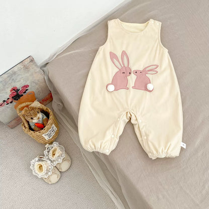 Spring and Autumn Baby Kids Girls Long Sleeves Fleece Top and Sleeveless Rabbits Pattern Overalls Clothing Set, MyKids-USA®, Baby & Toddler Dresses, MyKids-USA -  -  -  -  -  -  - 