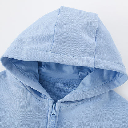 Arrival European and American Style Girls’ Hooded Zip-up Solid Color Coat with Long Sleeves, MyKids-USA®, Baby & Toddler Coats & Jackets, MyKids-USA -  -  -  -  -  -  - 