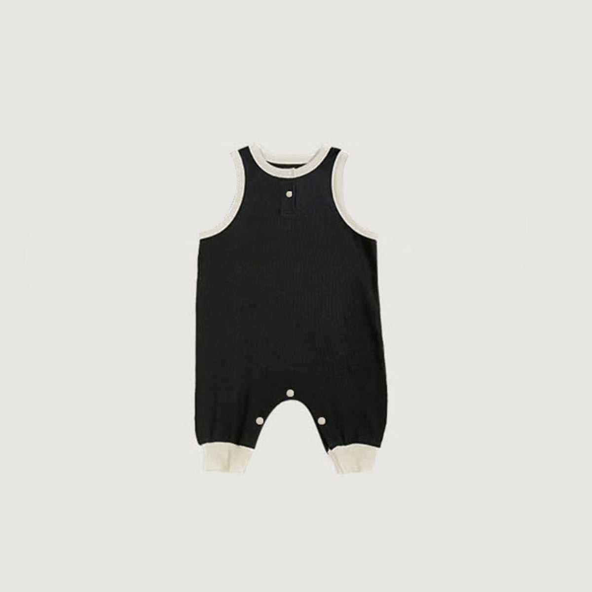 Summer Arrival Baby Unisex Color Patchwork Sleeveless Rompers Overalls, MyKids-USA®, Baby & Children's One-Pieces, MyKids-USA - Size/Age - 66 (3-6M) - Color - Black -  -  - TR2604151635-A.