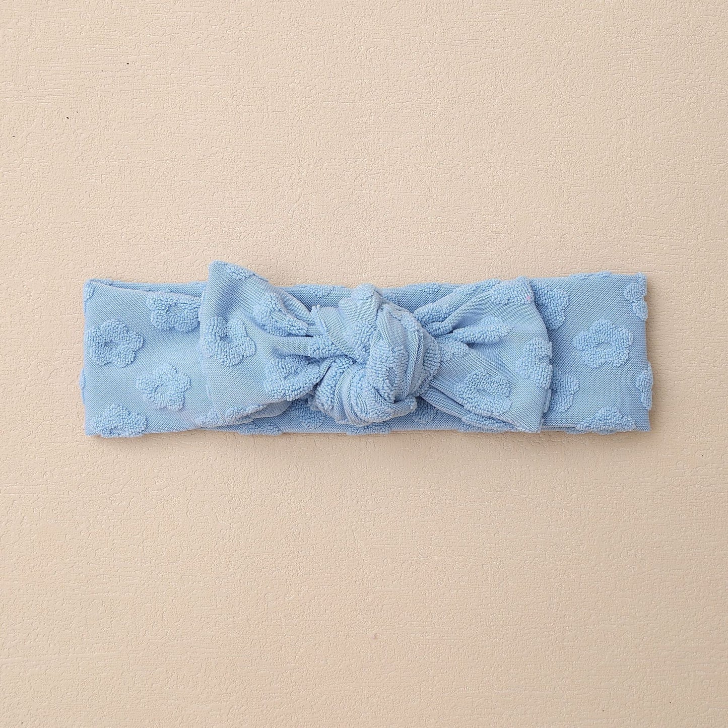 Elastic Baby Headband with Bow and Embroidered Flowers, MyKids-USA®, Hair Pins, Claws & Clips, MyKids-USA - Size/Age - Average Size (0-6Y） - Color - Blue -  -  - TR2411282304-A.