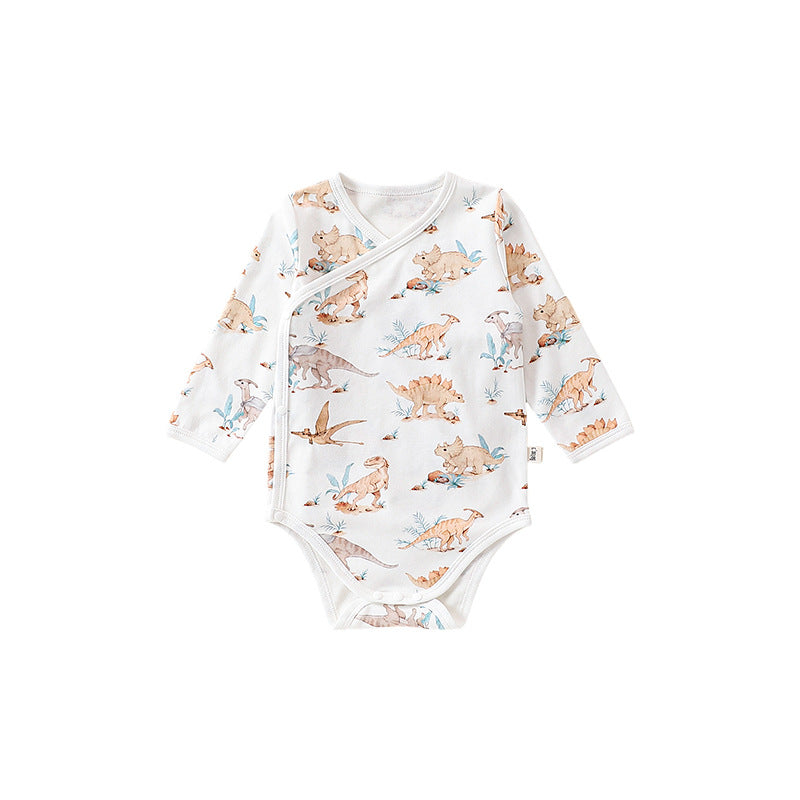 Autumn Hot Selling Baby Unisex Cartoon Animals Pattern Onesies with Hat, MyKids-USA®, Baby One-Pieces, MyKids-USA - Size/Age - 66 (3-6M) - Color - White -  -  - TR2408131120-D
