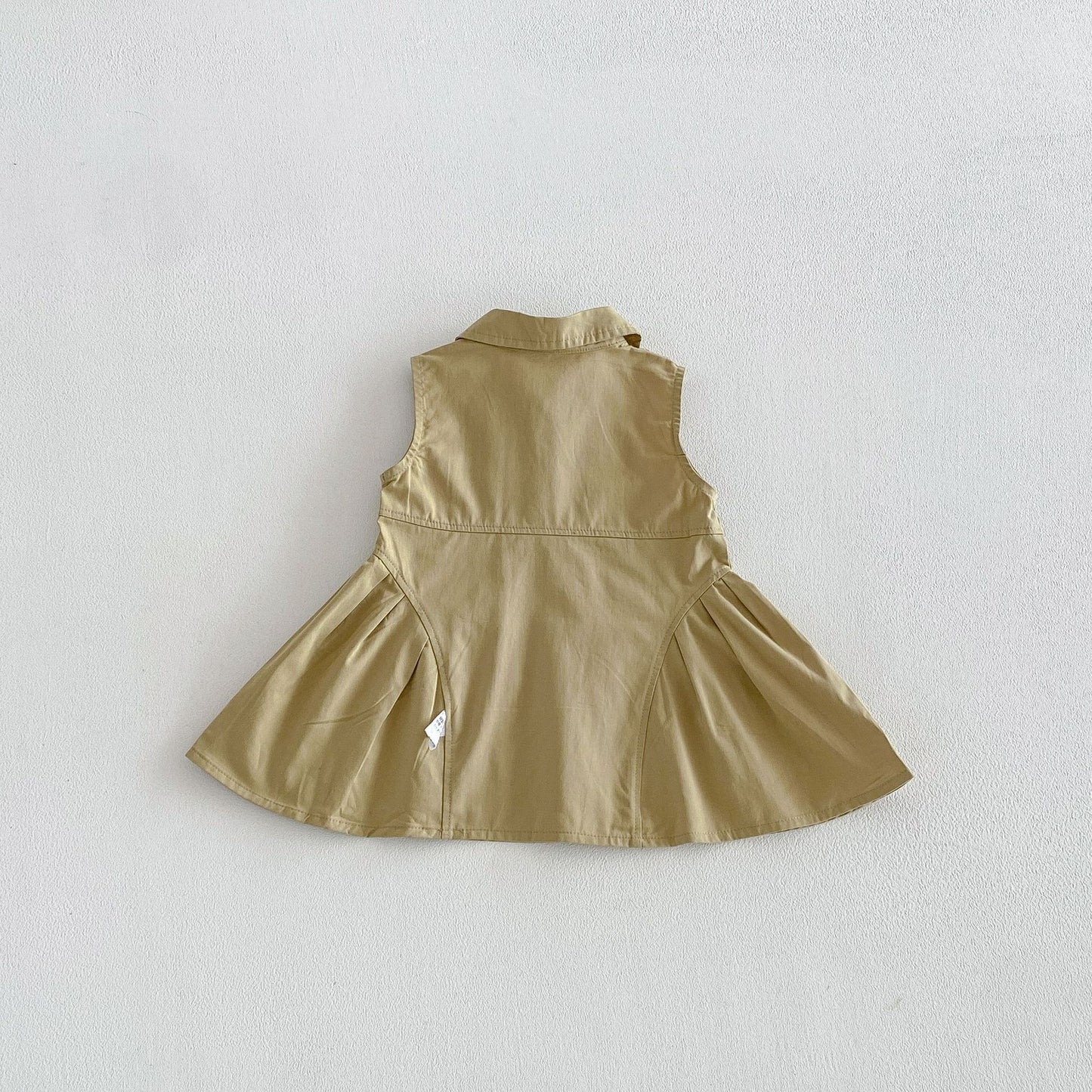 Summer Arrival Solid Color Sleeveless Turn-down Collar Dress for Stylish Girls, MyKids-USA®, Baby & Toddler Dresses, MyKids-USA -  -  -  -  -  -  - .