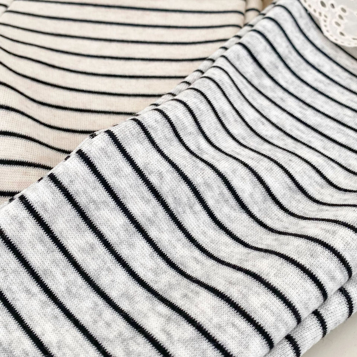 MyKids-USA® Autumn Arrival Baby Girls Striped Pattern Lace Trim Cute Pants