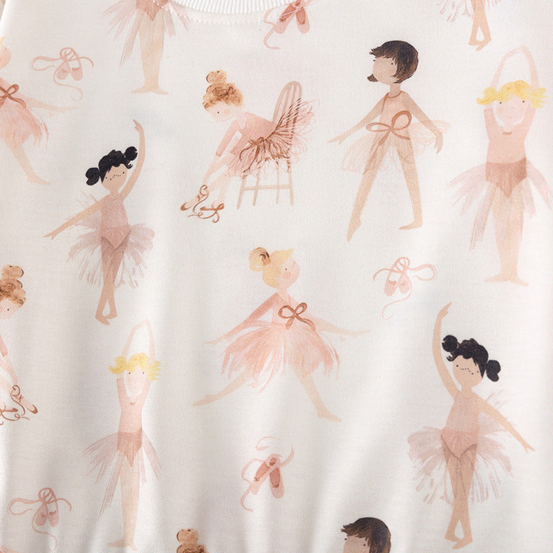 Spring and Autumn Girls Fairy Cartoon Pattern Long Sleeves Sweatshirt and Pink Pants Clothing Set, MyKids-USA®, Baby & Toddler Outfits, MyKids-USA -  -  -  -  -  -  - 