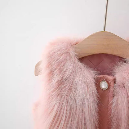 Adorable Infant Baby Girls Sleeveless Single Breasted Sweater Beaded Vest, MyKids-USA®, Baby & Toddler Outerwear, MyKids-USA -  -  -  -  -  -  - 