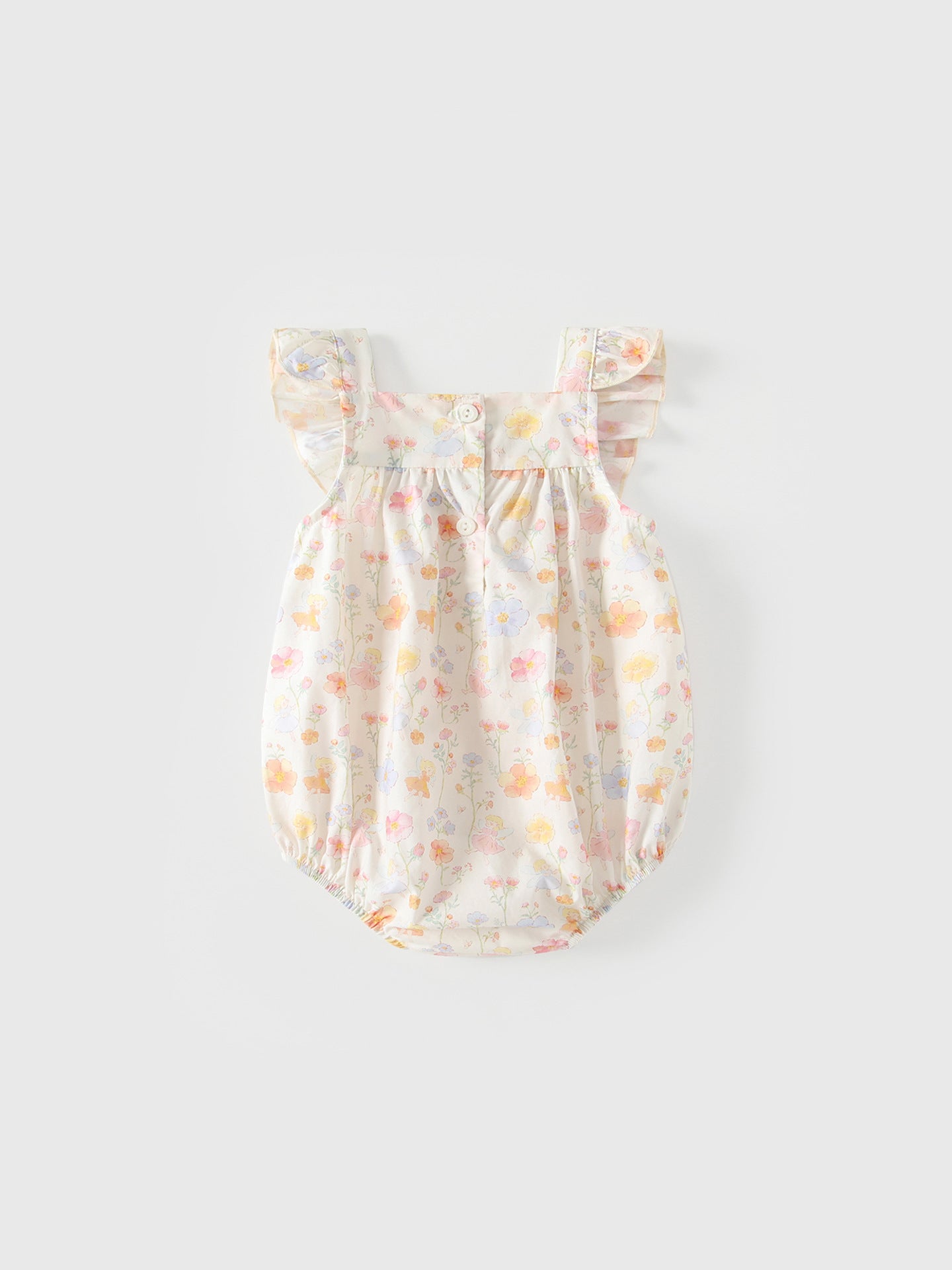 Summer Arrival Baby Girls Sleeveless Floral Pattern Bodysuits
