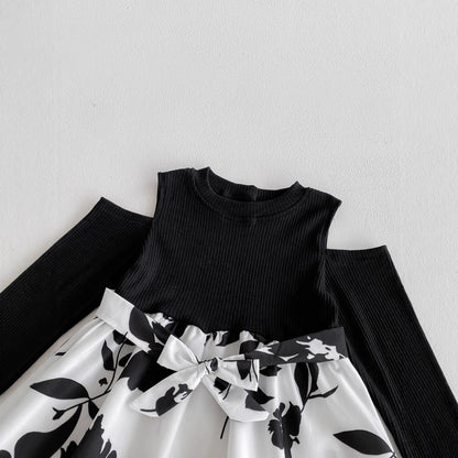 Autumn Arrival Baby Kids Girls Long Sleeves Color Patchwork Dress, MyKids-USA®, Baby & Toddler Dresses, MyKids-USA -  -  -  -  -  -  - 