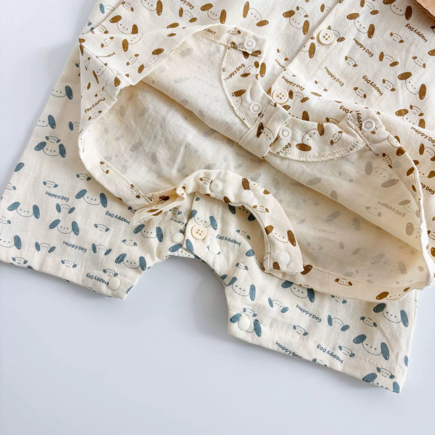 Summer Arrival Baby Boys Cartoon and Letters Pattern Short Sleeves Rompers with Turn-down Collar, MyKids-USA®, Baby One-Pieces, MyKids-USA -  -  -  -  -  -  - 