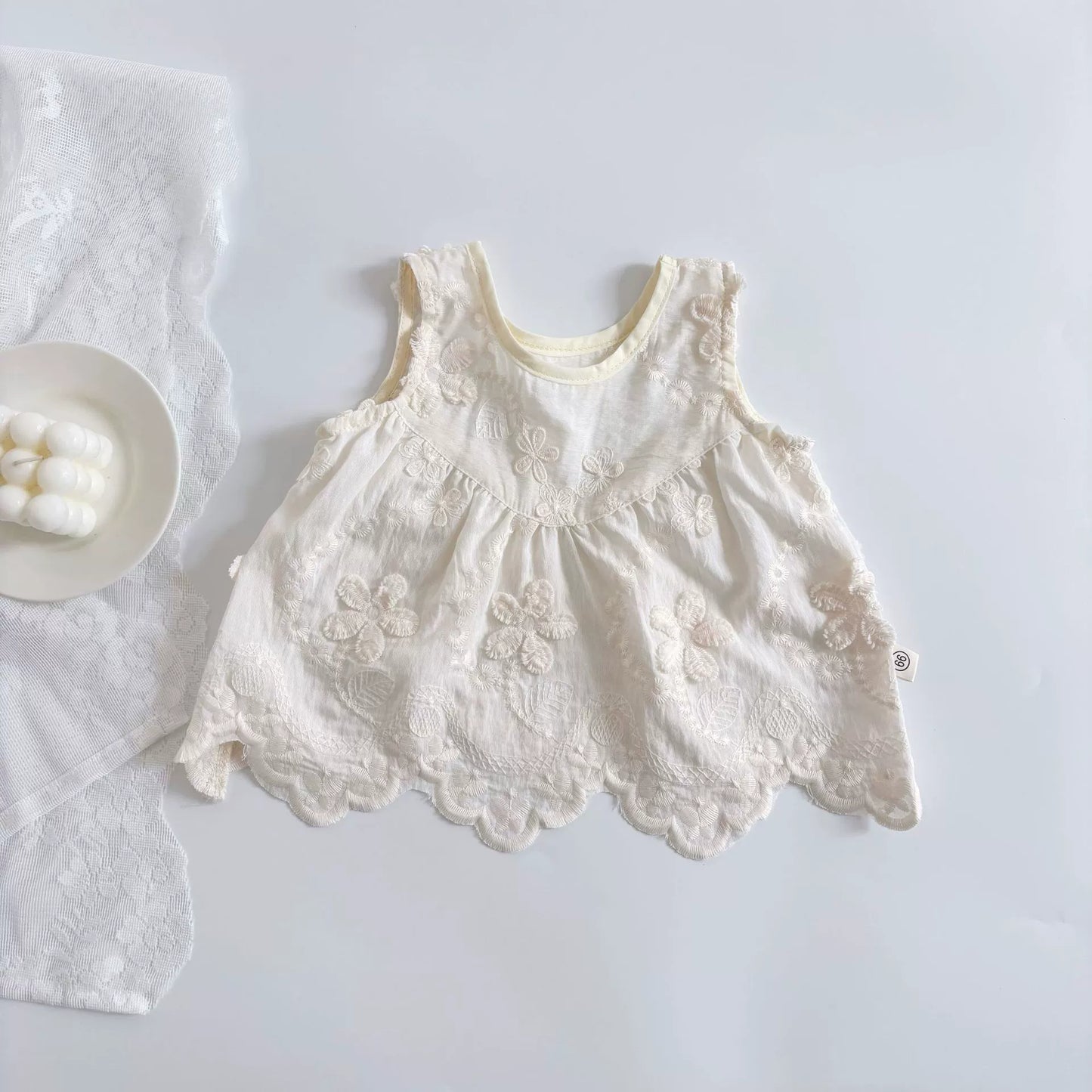 Summer Hot Selling Baby Girls Sleeveless Solid Color Flowers Embroidered Vest and Red Bloomers Clothing Set, MyKids-USA®, Baby & Toddler Outfits, MyKids-USA -  -  -  -  -  -  - 