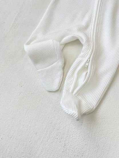 Autumn and Spring Arrival Baby Unisex Solid Color Zip-up Long Sleeves Rompers, MyKids-USA®, Baby One-Pieces, MyKids-USA -  -  -  -  -  -  - .