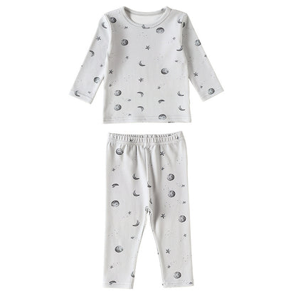 Spring and Autumn Baby Kids Simple Pattern Long Sleeves Top and Pants Clothing Set, MyKids-USA®, Baby & Toddler Outfits, MyKids-USA - Size/Age - 73 (6-9M) - Color - Grey -  -  - TR2509262345-B