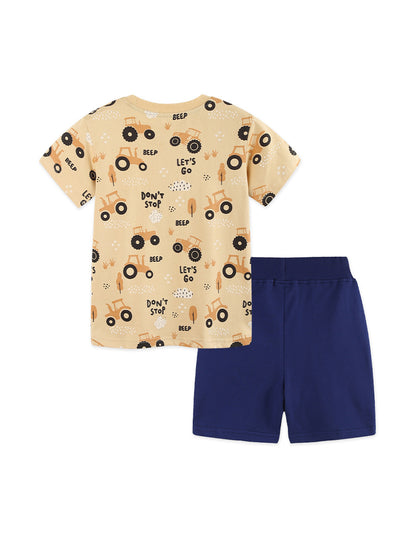 Arrival Summer Baby Kids Boys Short Sleeves Cartoon Letters Pattern T-shirt and Shorts Clothing Set, MyKids-USA®, Baby & Children's Outfits, MyKids-USA -  -  -  -  -  -  - .