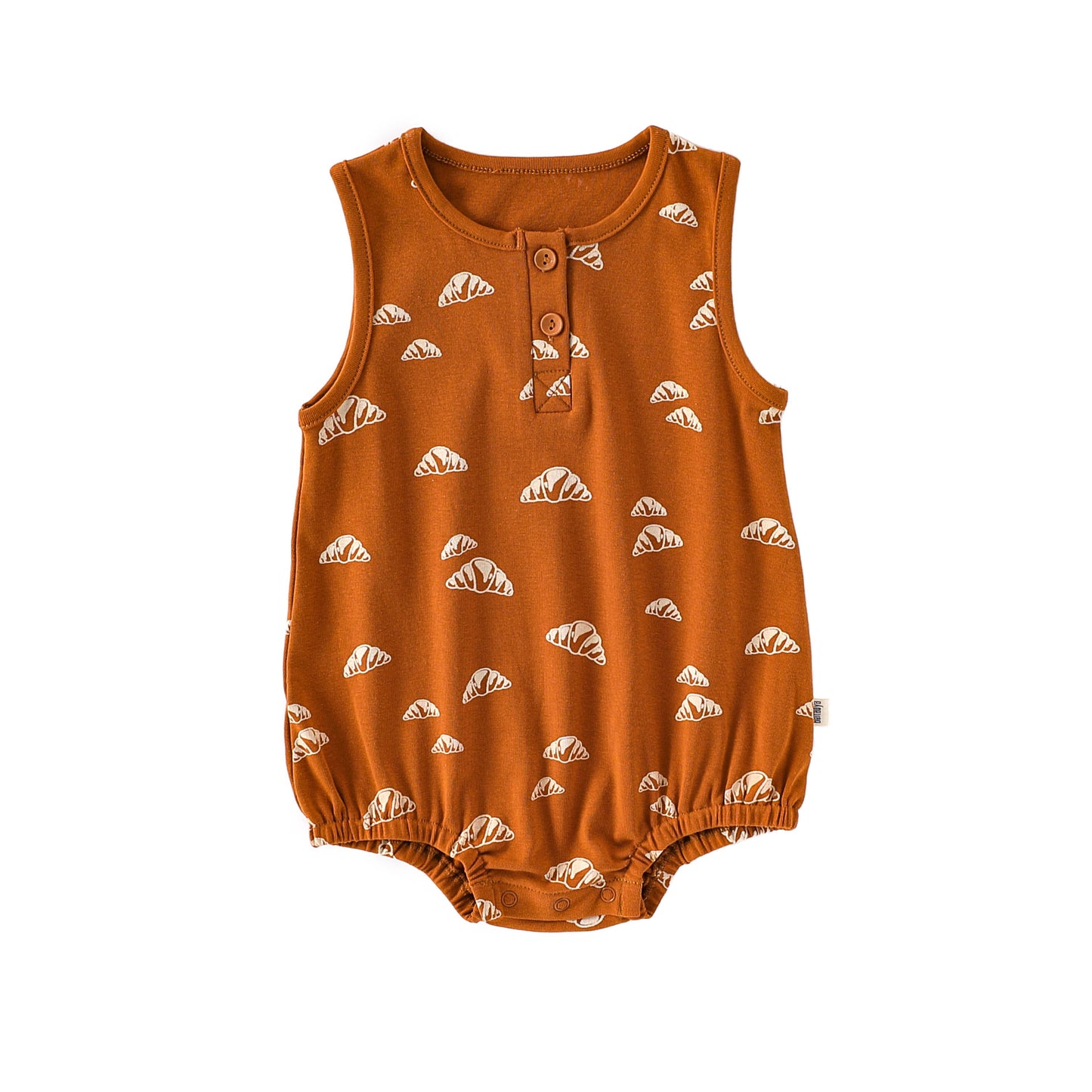 Summer Arrival Baby Unisex Crew Neck Sleeveless Croissants Pattern Onesies Bodysuits, MyKids-USA®, Baby One-Pieces, MyKids-USA - Size/Age - 66 (3-6M) - Color - Red -  -  - TR2505192124-B