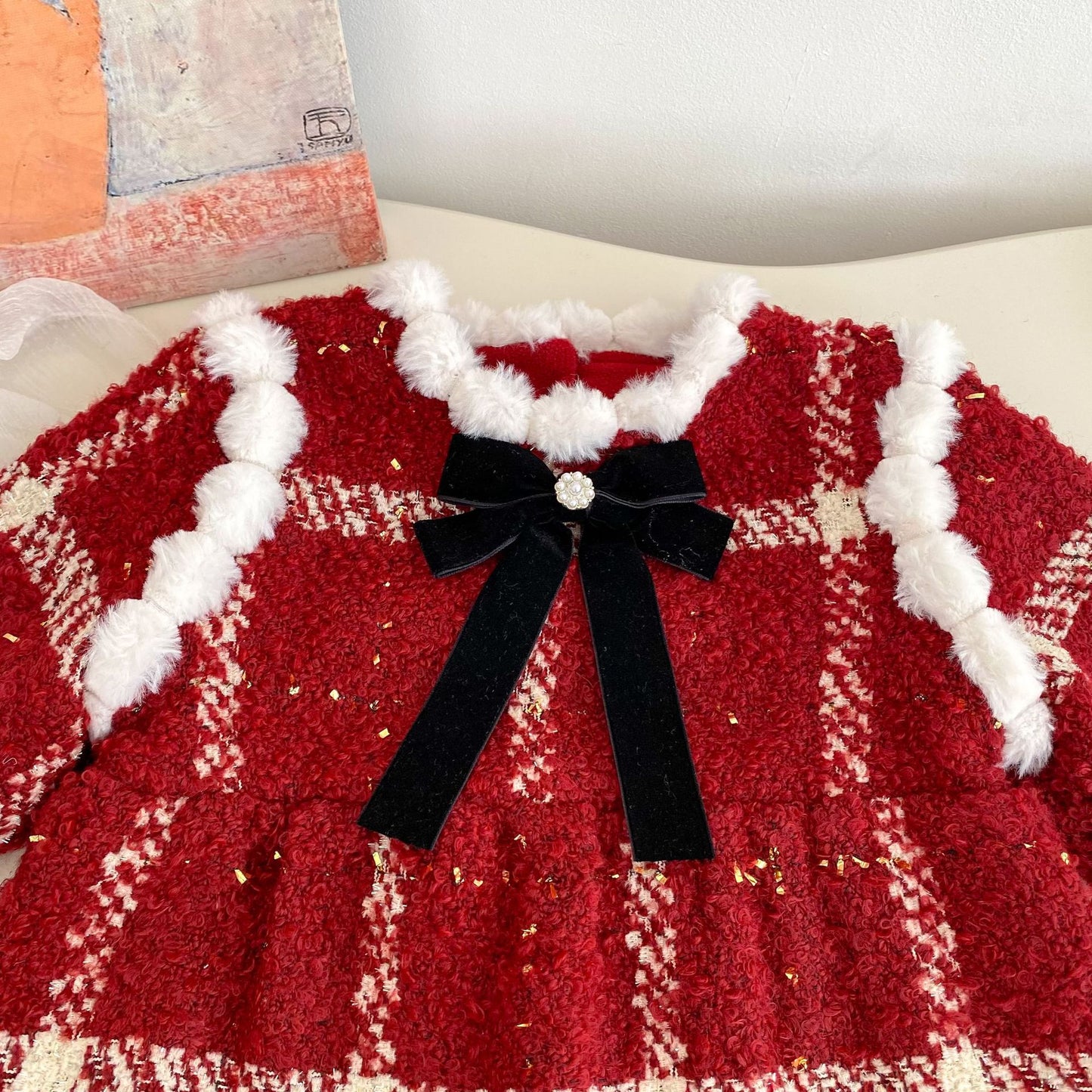 Winter Arrival Baby Girls Long Sleeves Plaid Pattern Fleece-Lined Warm Rompers, MyKids-USA®, Baby One-Pieces, MyKids-USA -  -  -  -  -  -  - 