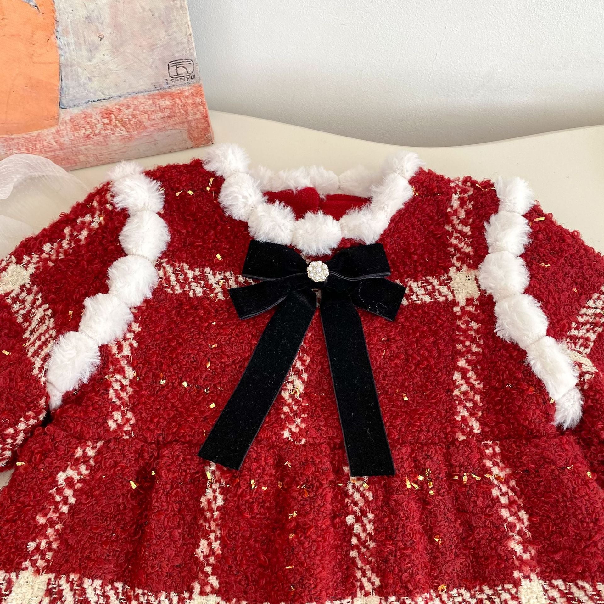 Winter Arrival Baby Girls Long Sleeves Plaid Pattern Fleece-Lined Warm Rompers, MyKids-USA®, Baby One-Pieces, MyKids-USA -  -  -  -  -  -  - 