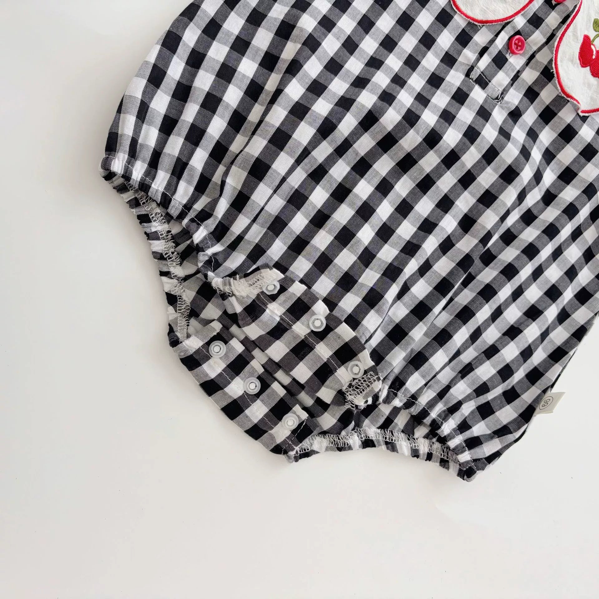 Summer Arrival Baby Girls Cute Plaid Pattern Sleeveless Onesies with Collar, MyKids-USA®, Baby One-Pieces, MyKids-USA -  -  -  -  -  -  - 