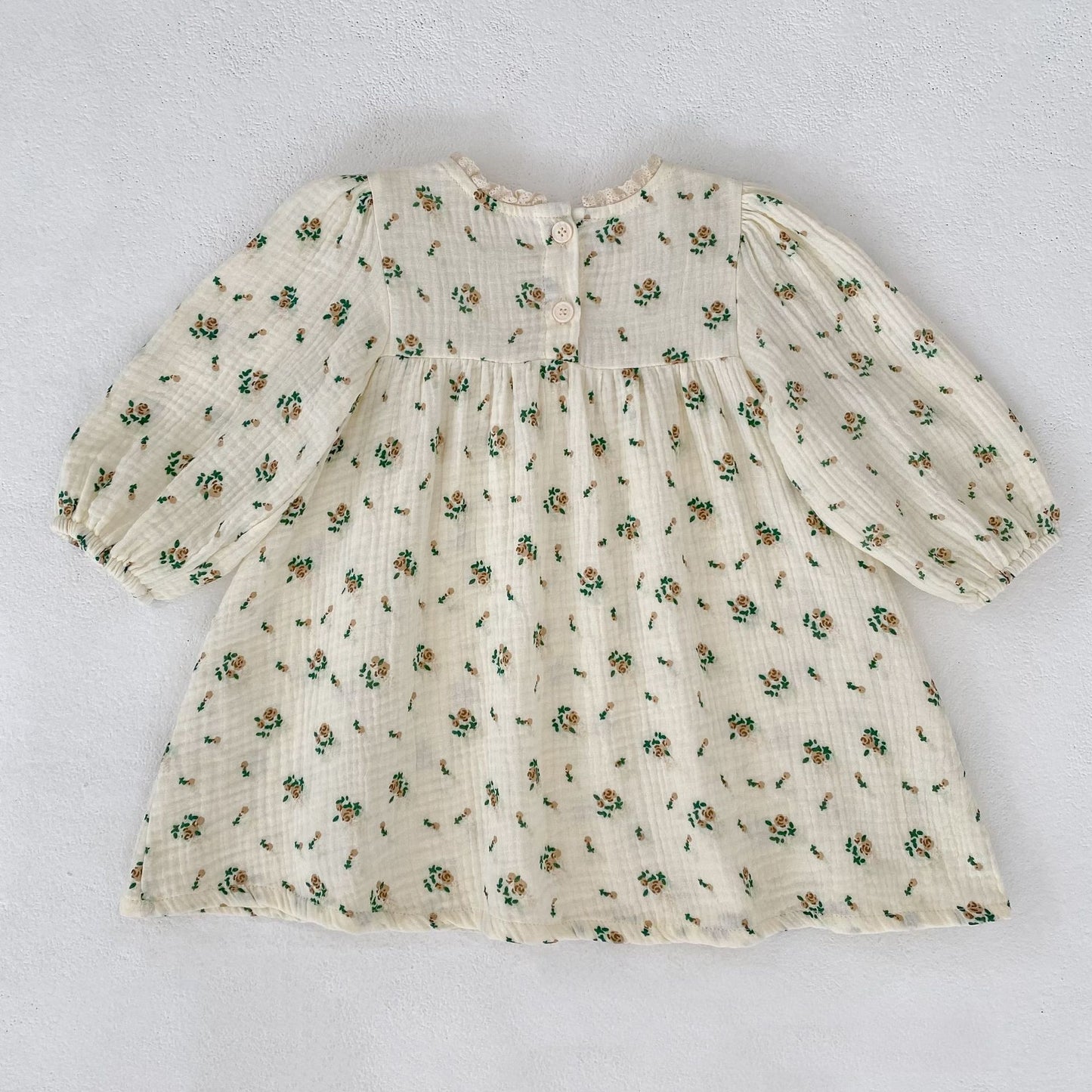 Autumn Arrival Baby Girls French-style Floral Long-sleeved Onesies and Dress – Princess Sister Matching Set, MyKids-USA®, Baby & Toddler Dresses, MyKids-USA -  -  -  -  -  -  - 