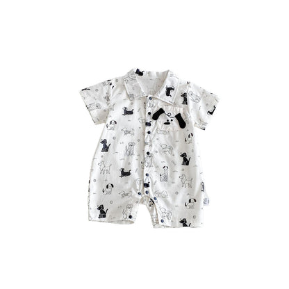 Summer Arrival Baby Boys Short Sleeves Cartoon Rompers Bodysuits, MyKids-USA®, Baby & Children's One-Pieces, MyKids-USA -  -  -  -  -  -  - .