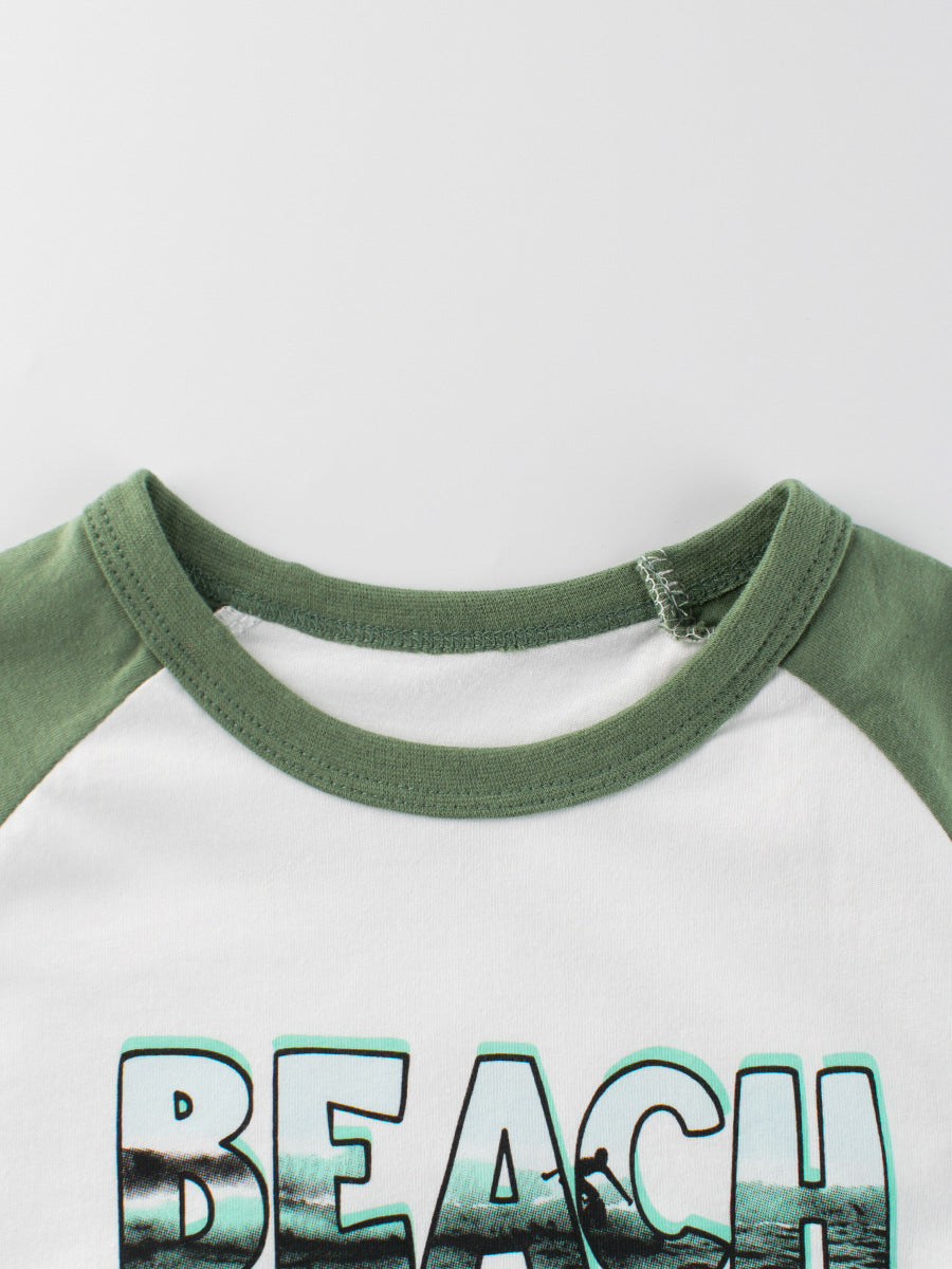 Summer Boys’ Letters Pattern T-shirt in European and American Style, MyKids-USA®, T-Shirts, MyKids-USA -  -  -  -  -  -  - .
