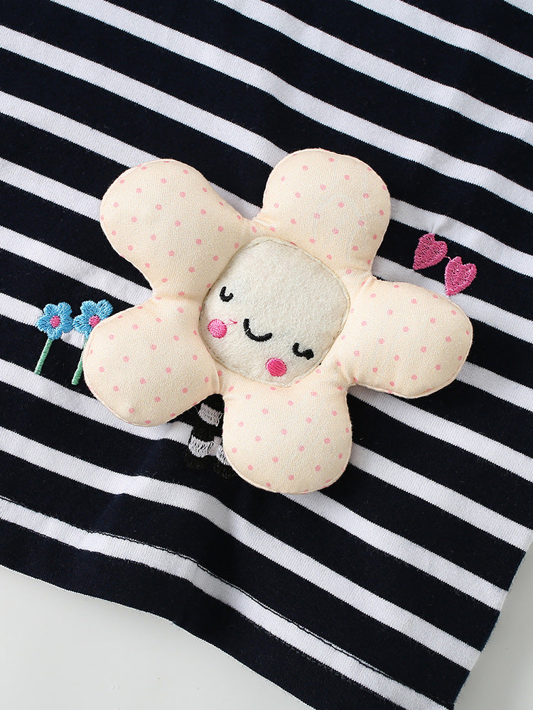 Arrival Summer Baby Kids Girls Short Sleeves Cartoon Pattern Striped T-shirt and Shorts Clothing Set, MyKids-USA®, Baby & Children's Outfits, MyKids-USA -  -  -  -  -  -  - .