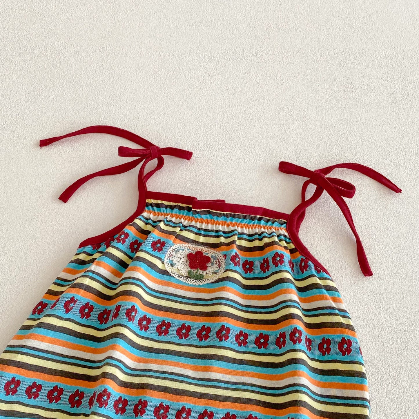 Design Summer Baby Kids Girls Sleeveless Flowers and Striped Pattern Bodysuit, MyKids-USA®, Baby & Children's One-Pieces, MyKids-USA -  -  -  -  -  -  - .