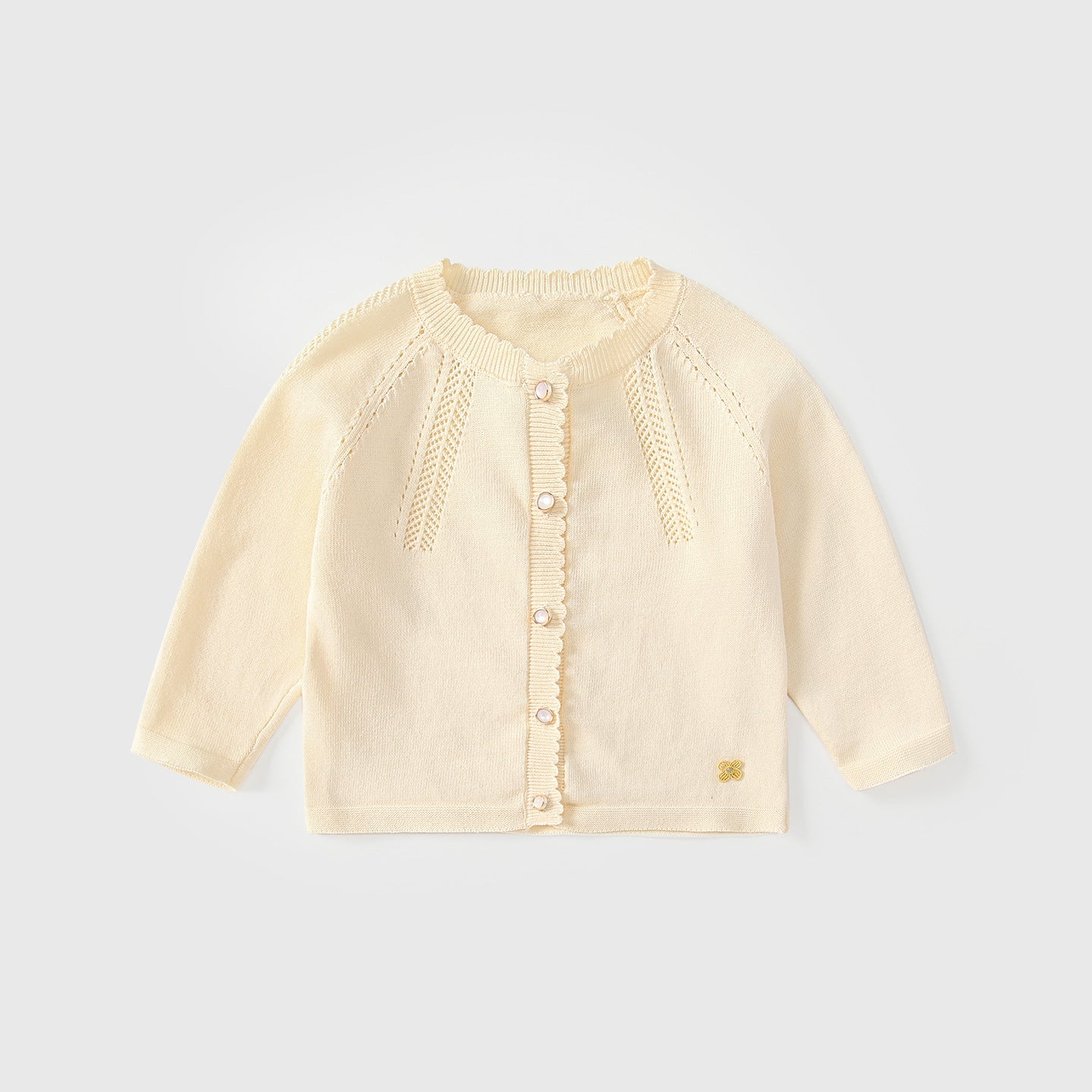 Arrival Autumn Baby Kids Girls Hollow-out Pattern Long Sleeves Cardigan, MyKids-USA®, Cardigans, MyKids-USA - Size/Age - 80 (9-12M) - Color - Apricot -  -  - TR2509012059-A