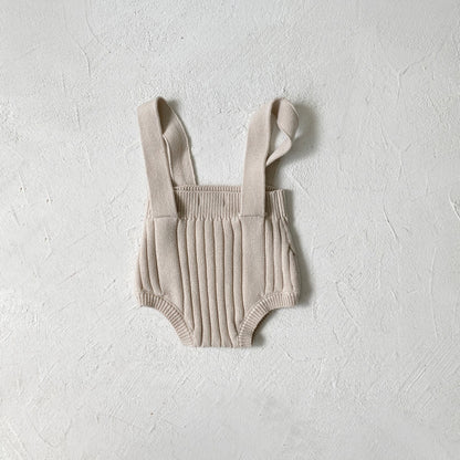 Arrival Autumn and Spring Baby Unisex Simple Solid Color Knitted Sleeveless Bodysuit