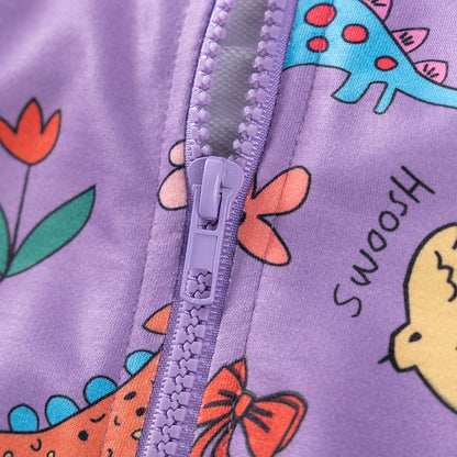 Spring and Autumn Girls Animals and Flowers Cartoon Pattern Long Sleeves Zip-up Coat, MyKids-USA®, Baby & Toddler Coats & Jackets, MyKids-USA -  -  -  -  -  -  - 