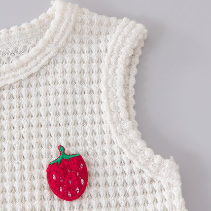 Arrival Summer Baby Kids Girls Sleeveless Strawberry Pattern Vest and Plain Shorts Clothing Set, MyKids-USA®, Baby & Children's Outfits, MyKids-USA -  -  -  -  -  -  - .