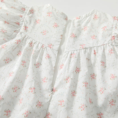 Summer Arrival Baby Girls Cute Floral Embroidered and Printed Pattern Fly Sleeves Dress, MyKids-USA®, Baby & Toddler Dresses, MyKids-USA -  -  -  -  -  -  - 