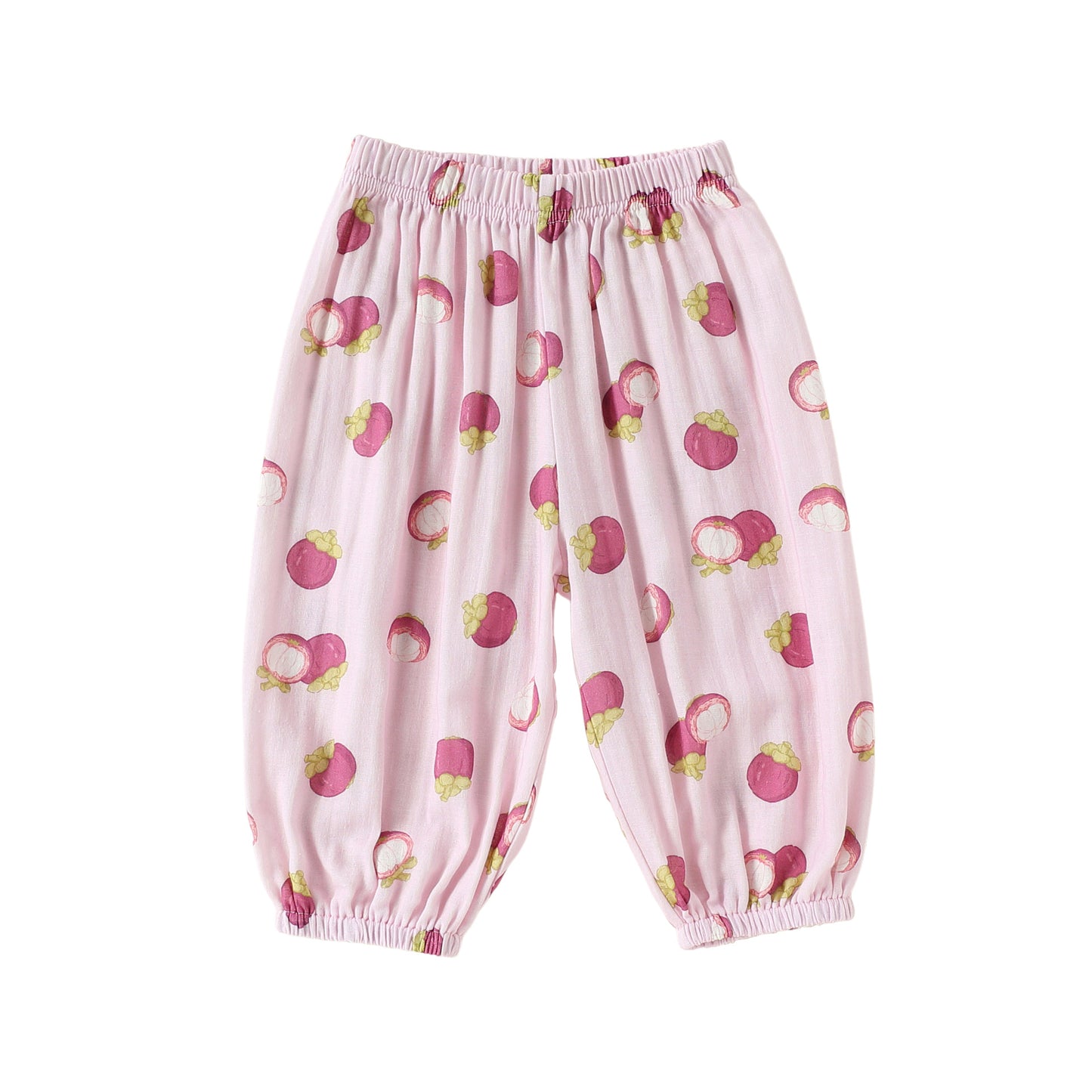 Arrival Baby Kids Boys and Girls Casual Fruits Pattern Pants, MyKids-USA®, Trousers, MyKids-USA - Size/Age - 73 (6-9M) - Color - Pink -  -  - TR2605112318-A.