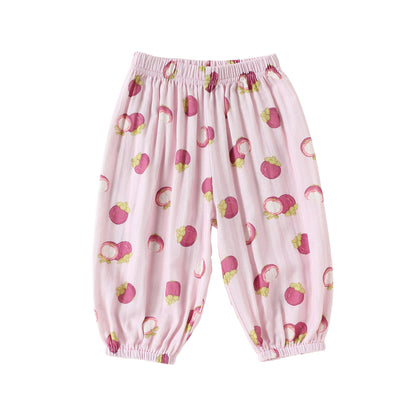 Arrival Baby Kids Boys and Girls Casual Fruits Pattern Pants, MyKids-USA®, Trousers, MyKids-USA - Size/Age - 73 (6-9M) - Color - Pink -  -  - TR2605112318-A.