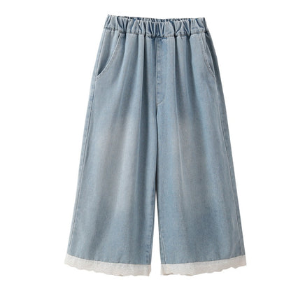 Arrival Summer Baby Kids Girls Short Sleeves Letters Pattern T-shirt and Lace Trim Jeans Sets, MyKids-USA®, Baby & Children's Outfits, MyKids-USA -  -  -  -  -  -  - .
