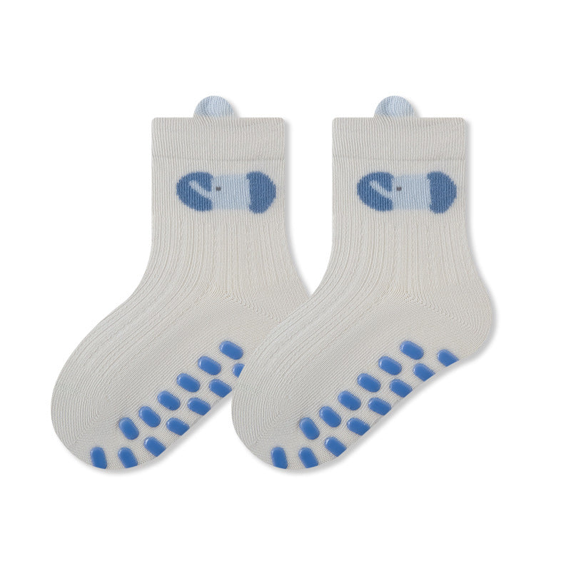 Summer and Spring Baby Kids Boys and Girls Breathable Cute Cartoon Pattern Socks, MyKids-USA®, Baby & Toddler Socks & Tights, MyKids-USA - Size/Age - S (0-1Y) - Color - Grey -  -  - TR2604272308-B.