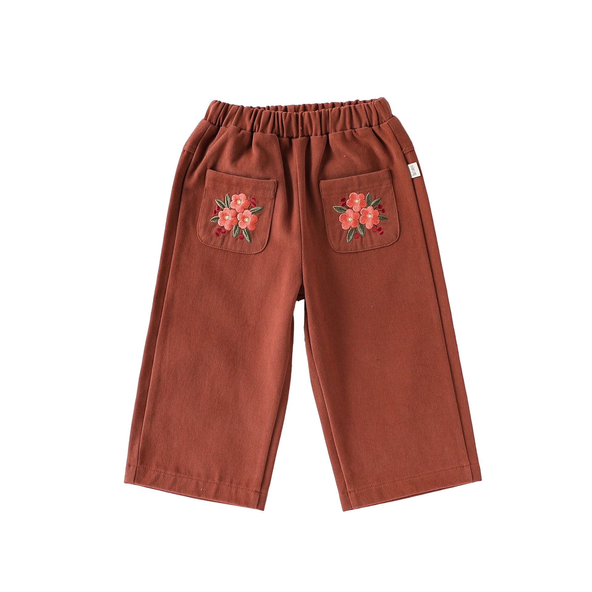 Spring and Autumn Arrival Casual Baby Kids Girls Flowers Pattern Pants, MyKids-USA®, Trousers, MyKids-USA - Size/Age - 80 (9-12M) - Color - Brown -  -  - TR2509272335-A