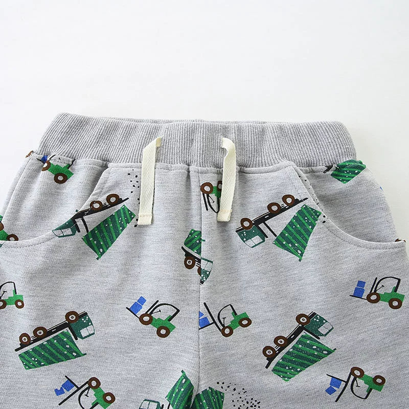 Summer Arrival Baby Kids Boys Cotton Casual Style Cartoon Trucks Printed Pattern Shorts, MyKids-USA®, Shorts, MyKids-USA -  -  -  -  -  -  - 