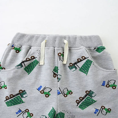 Summer Arrival Baby Kids Boys Cotton Casual Style Cartoon Trucks Printed Pattern Shorts, MyKids-USA®, Shorts, MyKids-USA -  -  -  -  -  -  - 