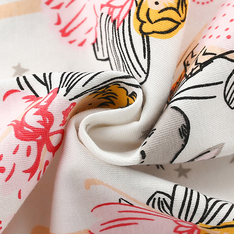 Summer Baby Kids Fairy Cartoon Pattern T-shirt and Shorts Clothing Set for Girls, MyKids-USA®, Baby & Toddler Outfits, MyKids-USA -  -  -  -  -  -  - 