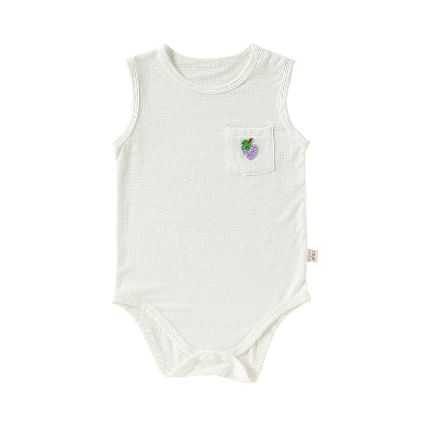 Summer Arrival Baby Boys and Girls Sleeveless Fruits Pattern Bodysuit, MyKids-USA®, Bodysuits, MyKids-USA - Size/Age - 66 (3-6M) - Color - White -  -  - TR2605011554-C.