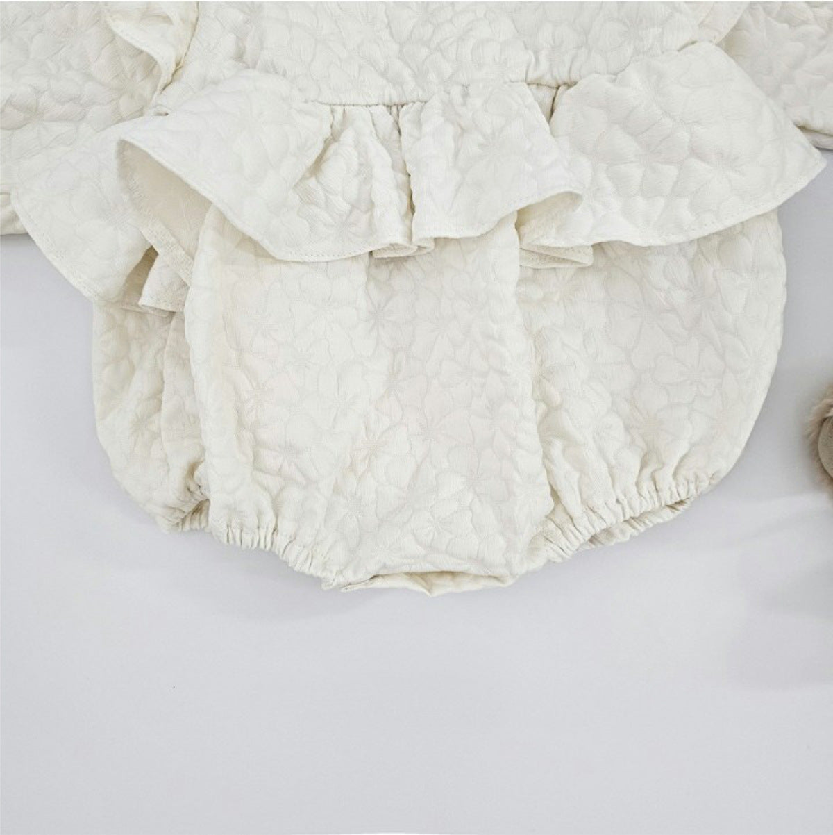 MyKids-USA® Autumn Flutter Sleeve Ruffle Bubble Baby Kids Girls Princess Bodysuit