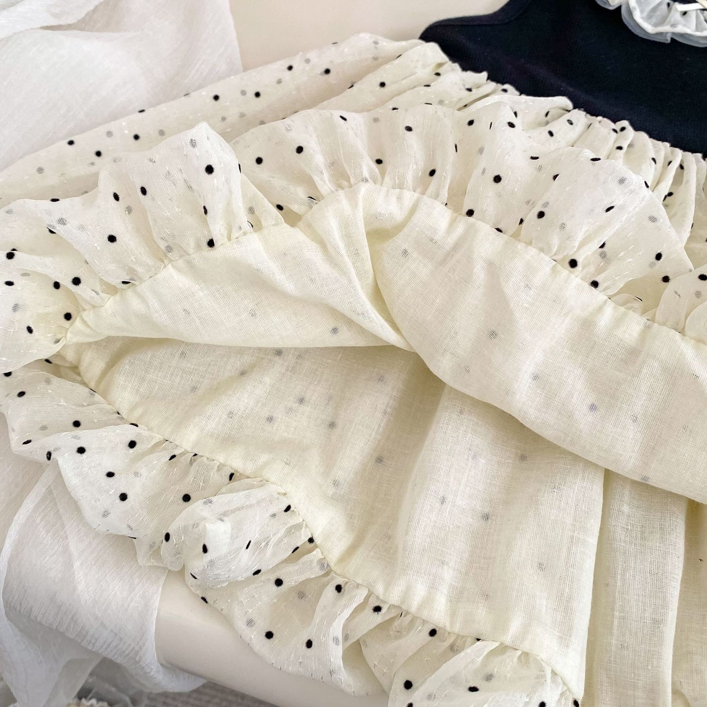 Summer Baby Kids Girls Sleeveless Dots Pattern Color Patchwork Dress